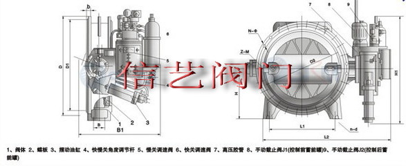 HD743H蓄能式液控硬密封蝶閥/蓄能罐式液控蝶閥/液控蝶閥價格-供求商機-永嘉信茂閥門制造